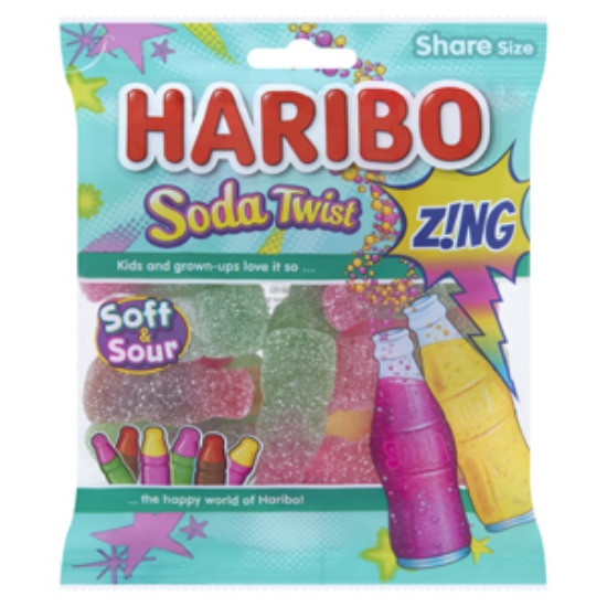 Picture of Haribo Soda Twist Zing Bag 160G x12